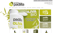 Desktop Screenshot of aceitespadilla.com