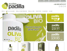 Tablet Screenshot of aceitespadilla.com